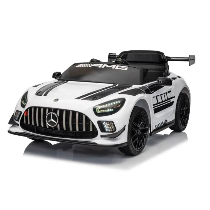 Mercedes AMG GT4 Blanc sous licence – Voiture Electrique Pour Enfants Avec Télécommande