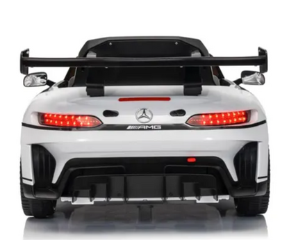 Mercedes AMG GT4 Blanc sous licence – Voiture Electrique Pour Enfants Avec Télécommande