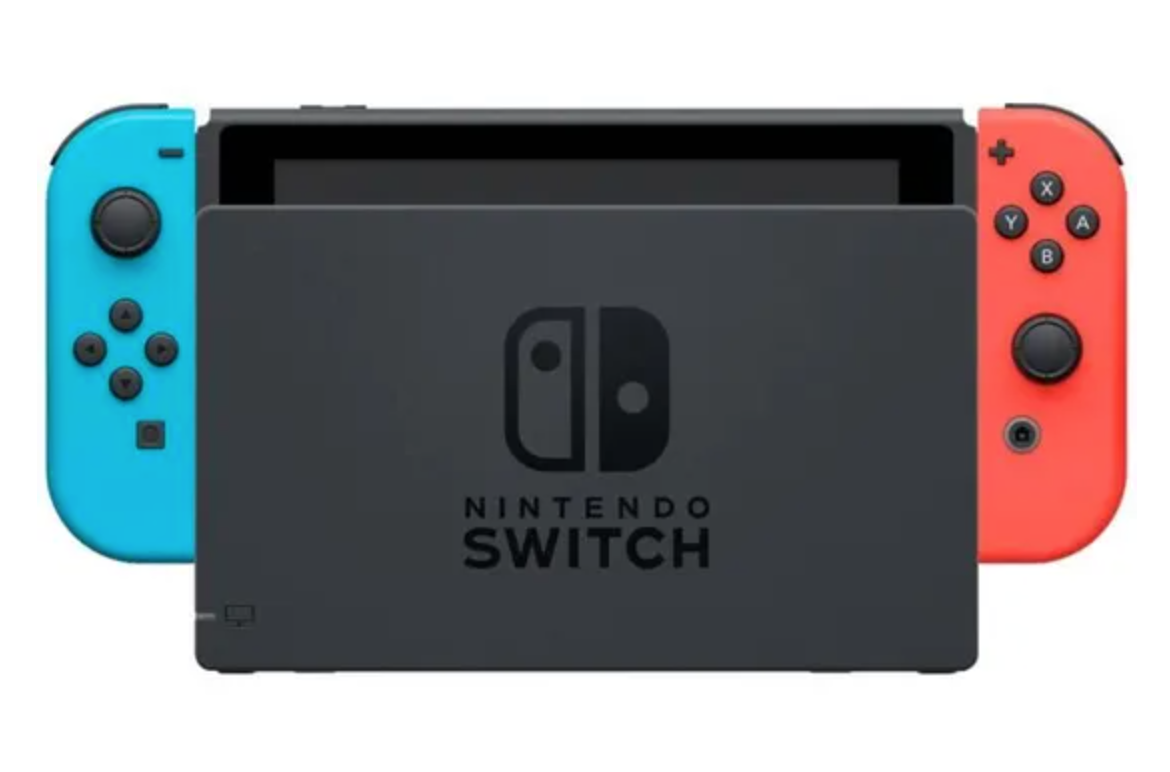 Console Nintendo Switch • Bleu Néon & Rouge Néon + Nintendo Switch Sports (Pré-installé) + 12 mois d'abonnement NSO (Code)